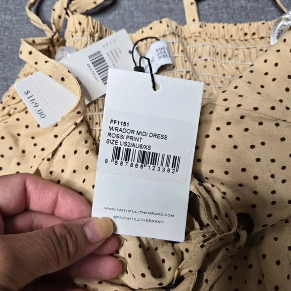 Anthropologie Faithfull The Brand Mirador Midi Dress - Picture 5 of 7